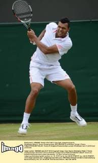 Wimbledon Week 2; Tennis Championships 2012 03 07 2012 Jo Wilfried Tsonga - France 
