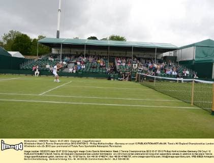 Wimbledon Week 2; Tennis Championships 2012 03 07 2012 - Philipp Kohlschreiber - Germany on court 12 