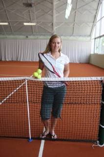 Tennis, Archivbilder Shooting Angelique Kerber in der Angie-Tennis-Akademie im polnischen Puszczykowo 2010 Angelique Kerber (GER) im Centrum Tenisowe Angi Akademia Tenisa, ein Tenniszentrum in Puszczykowo (Unterberg), speziell für sie gebaut  20100721AWJ_138