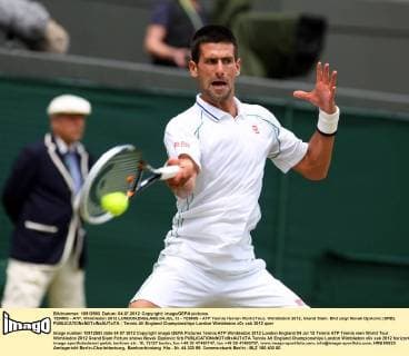 TENNIS - ATP, Wimbledon 2012 LONDON,ENGLAND,04.JUL.12 - TENNIS - ATP Tennis Herren World Tour, Wimbledon 2012, Grand Slam. Bild zeigt Novak Djokovic (SRB). 