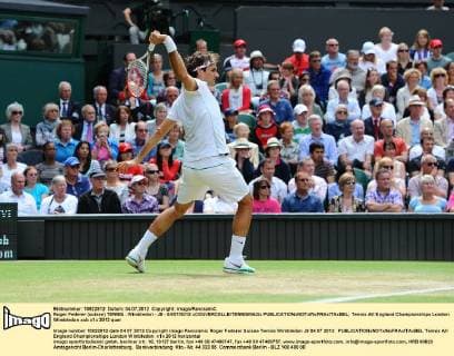 Roger Federer (suisse) TENNIS : Wimbledon - J9 - 04 07 2012 xCOUVERCELLE TENNISMAGx 