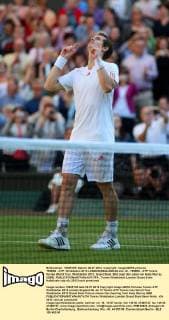 TENNIS - ATP, Wimbledon 2012 LONDON,ENGLAND,06.JUL.12 - TENNIS - ATP Tennis Herren World Tour, Wimbledon 2012, Grand Slam. Bild zeigt den Jubel von Andy Murray (GBR). 
