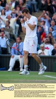 TENNIS - ATP, Wimbledon 2012 LONDON,ENGLAND,06.JUL.12 - TENNIS - ATP Tennis Herren World Tour, Wimbledon 2012, Grand Slam. Bild zeigt den Jubel von Andy Murray (GBR). 