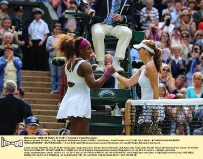Siegerin Serena WIlliams (USA), Agnieszka Radwanska (Polen) TENNIS : Wimbledon - Finale Damen - 07 07 2012 COUVERCELLE TENNISMAG PANORAMIC 