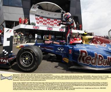 Motorsports: FIA Formula One World Championship 2012, Grand Prix of Great Britain, 2 Mark Webber (AUS, Red Bull Racing), xHOCHxZWEIx