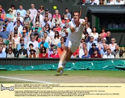 Andy Murray (GBR) TENNIS : Wimbledon - Finale Hommes - 08 07 2012 COUVERCELLE TENNISMAG PANORAMIC 