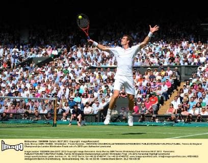 Andy Murray (GBR) TENNIS : Wimbledon - Finale Hommes - 08 07 2012 COUVERCELLE TENNISMAG PANORAMIC 