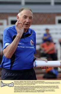 Trainer Bernd Schröder, 1.FFC Turbine Potsdam - Auftakttraining, Fußball, Frauen, Bundesliga, Saison 2012 2013, Potsdam, 09.07.2012,