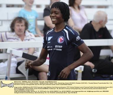 Genoveva Anonma, 1.FFC Turbine Potsdam - Auftakttraining, Fußball, Frauen, Bundesliga, Saison 2012 2013, Potsdam, 09.07.2012,