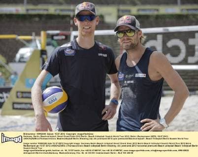 Germany, Berlin, Beachvolleyball, Smart Grand Slam 2012 Berlin, Beach Volleyball Swatch World Tour 2012, Brink Reckermann (GER), 10.07.2012, xHOCHxZWEIx xThomasxVictorx