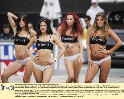 Germany, Berlin, Beachvolleyball, Smart Grand Slam 2012 Berlin, Beach Volleyball Swatch World Tour 2012, Smart Beach Girls, 13.07.2012, xHOCHxZWEIx xThomasxVictorx