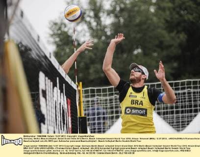 Germany, Berlin, Beachvolleyball, Smart Grand Slam 2012 Berlin, Beach Volleyball Swatch World Tour 2012, Alison Emanuel (BRA), 13.07.2012, xHOCHxZWEIx xThomasxVictorx