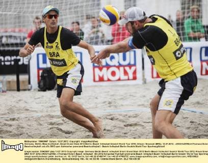 Germany, Berlin, Beachvolleyball, Smart Grand Slam 2012 Berlin, Beach Volleyball Swatch World Tour 2012, Alison Emanuel (BRA), 13.07.2012, xHOCHxZWEIx xThomasxVictorx