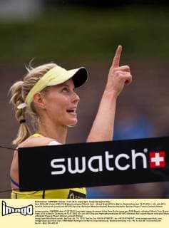 Sara GOLLER (Team GER) FIVB Beachvolleyball World Tour - Grand Slam 2012 in Berlin, Deutschland am 13.07.2012,