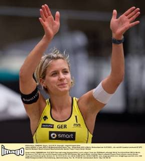 Laura LUDWIG (1 Team GER) FIVB Beachvolleyball World Tour - Grand Slam 2012 in Berlin, Deutschland am 13.07.2012,
