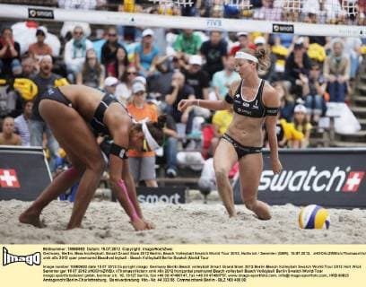 Germany, Berlin, Beachvolleyball, Smart Grand Slam 2012 Berlin, Beach Volleyball Swatch World Tour 2012, Holtwick Semmler (GER), 15.07.2012, xHOCHxZWEIx xThomasxVictorx