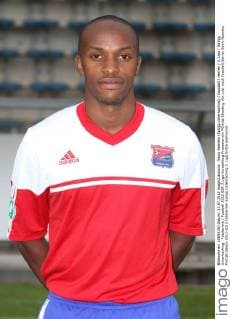 Savio Nsereko (SpVgg Unterhaching) Fussball Herren 3. Liga SpVgg Unterhaching - Fototermin