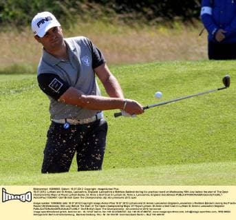 18.07.2012. Lytham and St Annes, Lancashire, England. Lancashire s Matthew Baldwin during his practise round on Wednesday 18th July before the start of The Open Championship Major at Royal Lytham &amp; St. Anne s Golf Club in Lytham St. Anne s, Lancashire, England xIanxBinesx  ActionPlus11303497
