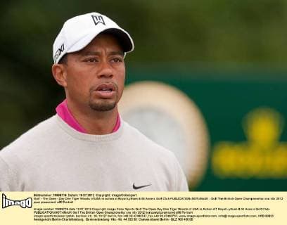 Golf - The Open - Day One Tiger Woods of USA in action at Royal Lytham & St Anne s Golf Club 