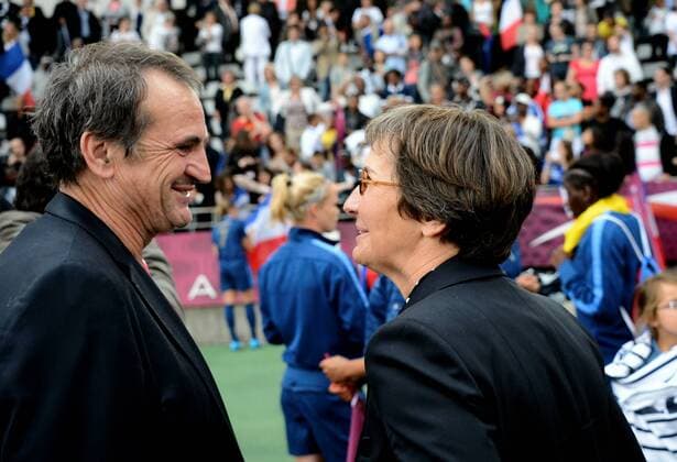 Valerie FOURNEYRON - Bruno BINI FOOTBALL : France vs Japon - match amical - 19 07 2012 AnthonyBibard FEP Panoramic 