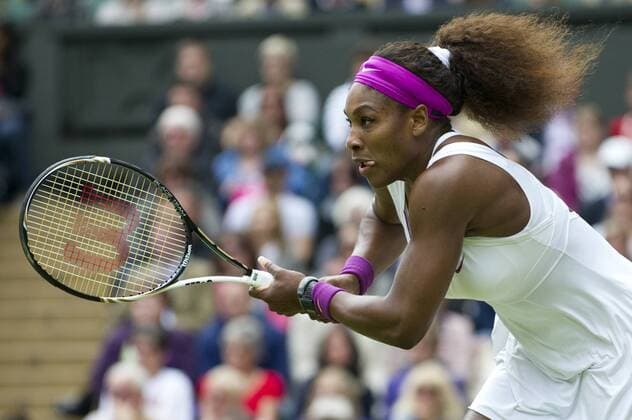 Tennis: Wimbledon Championship 2012, Serena Williams (USA) Ladies singles final match on day twelve of the Wimbledon Lawn Tennis Championships at the All England Lawn Tennis and Croquet Club on July 7, 2012 in London, England. xHOCHxZWEIx xKirstenxHolstx