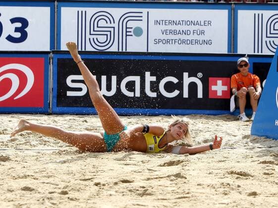 Beachvolleyball Grand Slam. LUDWIG Laura, (GER). Klagenfurt, 20.7.2012