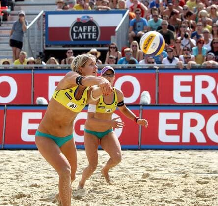 Beachvolleyball Grand Slam. LUDWIG Laura, GOLLER Sara, (GER). Klagenfurt, 20.7.2012