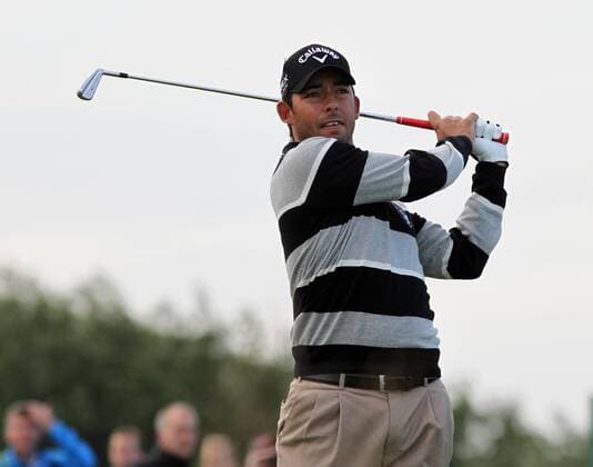 20.07.12 Lytham &amp; St Annes, England. Spain s Pablo Larrazabal in action during the second round of The Open Golf Championship from the Royal Lytham &amp; St Annes course in Lancashire xActionplusxOperationsx  ActionPlus11304070