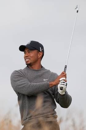 Golf - The Open - Day Two Tiger Woods looks helpless as his shot from the 11th tee goes astray at Royal Lytham & St Anne s Golf Club 