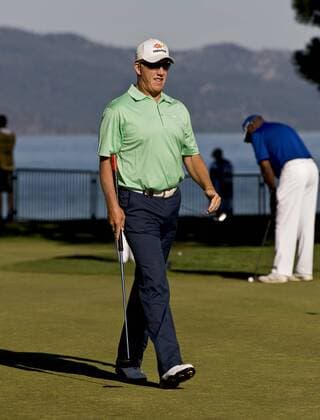 July 21, 2012 - Stateline, Nevada, USA - NFL American Football Herren USA Hall of Famer John Elway plays in the 22nd annual American Century Championships at the Edgewood Tahoe Golf Course. The made-for-tv ACC, owned and broadcast by NBC Sports, is the world s premier celebrity golf tournament. American Century Championship - 2012 Saturday - ZUMAce6