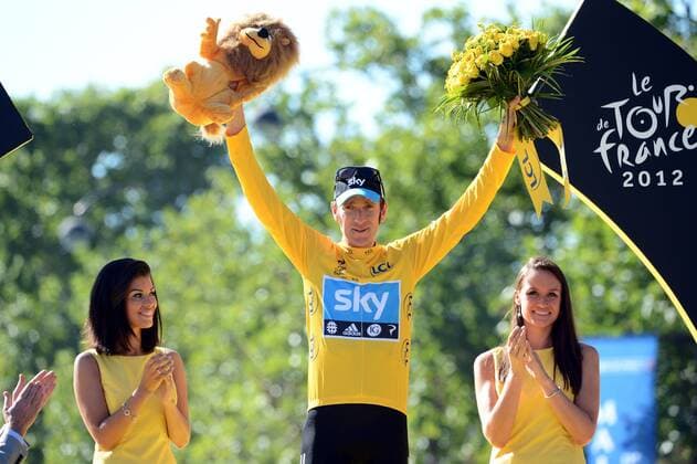 Bradley Wiggins (GBr) of Sky Procycling Team CYCLISME : Tour de France 2012 - Rambouillet Paris - Etape 20 - 22 07 2012 AnthonyBibard FEP Panoramic 