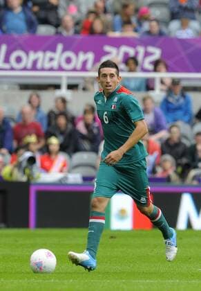 Mexico s Hector Herrera..London Olympic 2012 first round Group B men s match between Mexico v South Korea at the St. James Park, Newcastle upon Tyne on the 26th July 2012. Pic Richard Lee SPORTIMAGE... EDITORIAL USE ONLY. No use with unauthorised audio, video, data, fixture lists, club league logos or live services. Online in-match use limited to 120 images, no video emulation. No use in betting, games or single club league player publications.