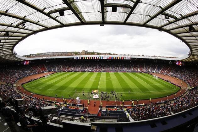Hampden Park, JULY 26, 2012 - Football Soccer : A general view inside of Hampden Park before the Men s First Round Group D match between U-23 Spain 0-1 U-23 Japan during the London 2012 Olympic Games in Glasgow, UK.  (jwhb006113)