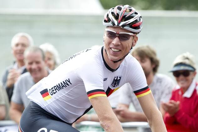 Tony MARTIN, GER, lachend, lächelnd, lächeln, lächelnd, lacht, halbe Figur, Halbfigur, Aktion, Radrennen Strasse Maenner am 28.07.2012, Olympische Sommerspiele 2012 in London in London Grossbritannien.