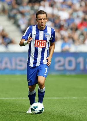 Daniel Beichler Einzelbild Freisteller Aktion 28.07.2012 Hertha BSC Berlin Testspiel Fußball Fussball Olympiastadion Berlin Herren DFL zweite Bundesliga Saison 2012 2013