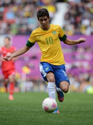 Olympia 2012 London Fussball Männer 29.07.2012 Brasilien - Weissrussland OSCAR (Brasilien) 