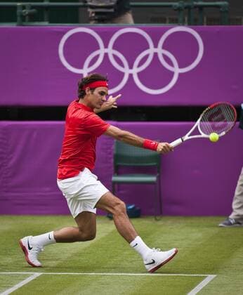 London, 28.07.2012, Olympische Sommerspiele Roger Federer (Schweiz) Wimbledon