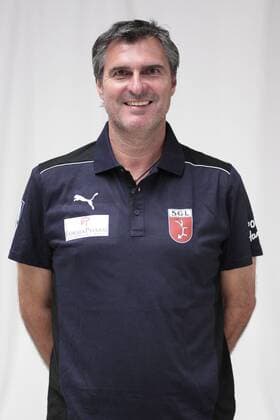 2. Handball-BL - SG Leutershausen - Portraittermin - 24.07.2012 - Leutershausen v. l. Uli Roth Sportlicher Leiter SG Leutershausen Aktion, Einzelbild -