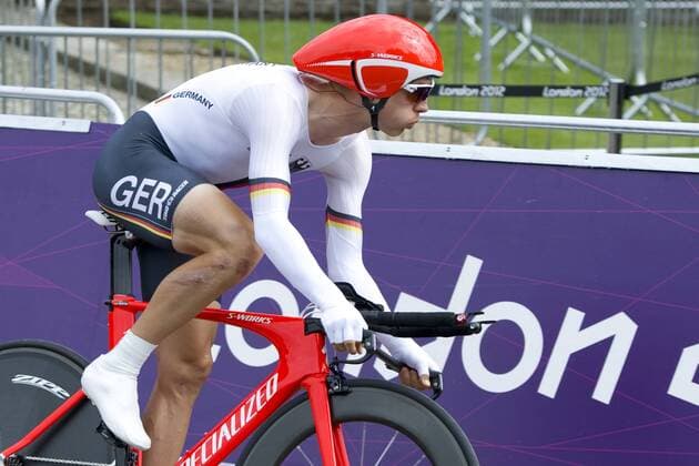 MARTIN Tony, GER, 2.Platz, Aktion, Rad, Radrennen, Zeitfahren der Männer am 01.08.2012. Olympische Sommerspiele 2012 in London vom 27.07. - 12.08.2012 in London Grossbritannien.