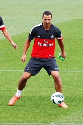 Diego Lugano Siaka Tiene Nene Zlatan Ibrahimovic Mamadou Sakho FOOTBALL : Entrainement Paris Saint Germain - 03 08 2012 GwendolineLeGoff Panoramic 