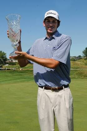 Aug. 5, 2012 - Omaha, Nebraska, U.S - Ben Kohles shot a final round 62 to win the Cox Classic on the Web.com tour at Champions Run in Omaha, Nebraska. The win was the second in a row for Kohles. Web.com golf 2012 - Ben Kohles wins Cox Classic  - ZUMAb30