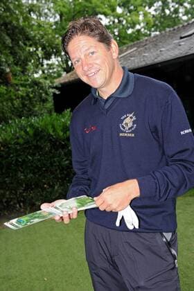 Golfprofi Stephan Gandl ( GER ) anläßlich des finanzwelt Eagles Charity Golf Cup 2012 am 06.08.2012 in Herbolzheim-Tutschfelden.