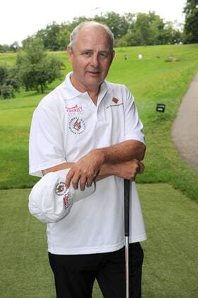 Der ehemalige Fussball-Profi Bernd Hölzenbein ( GER ) anläßlich des finanzwelt Eagles Charity Golf Cup 2012 am 06.08.2012 in Herbolzheim-Tutschfelden.