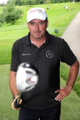 Der ehemalige Fussball-Profi Uwe Bein ( GER ) anläßlich des finanzwelt Eagles Charity Golf Cup 2012 am 06.08.2012 in Herbolzheim-Tutschfelden.