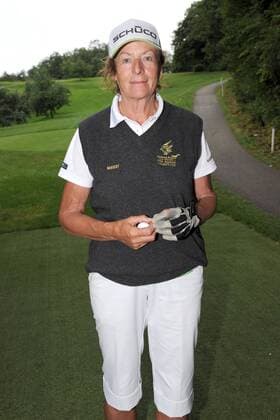 Die ehemalige Leichtathletin Ingrid Mickler - Becker ( GER ) anläßlich des finanzwelt Eagles Charity Golf Cup 2012 am 06.08.2012 in Herbolzheim-Tutschfelden.