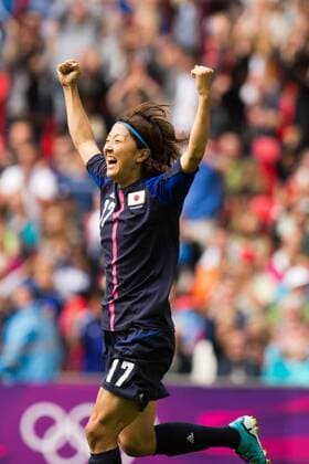 Yuki Ogimi (JPN), AUGUST 6, 2012 - Football Soccer : Yuki Ogimi of Japan scores in the Women s semifinal match between Women s Japan 2-1 Women s France t Wembley Stadium during the London 2012 Olympic Games in London, UK.  ( 20182276)