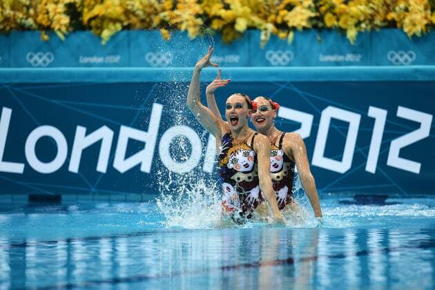 Russia Natalia ISHCHENKO, Svetlana Romashina Synchronized Swimming Duets Free Routine Final London 7 8 2012 Aquatics Center London 2012 Olympic games - Synchronized Swimming - andreaxstaccioli