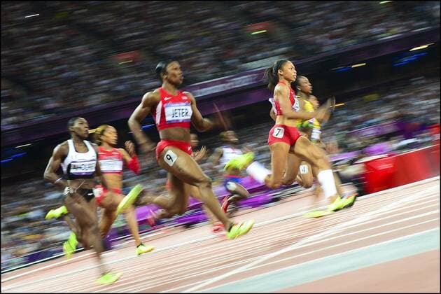 Allyson Felix (Usa) - finale 200m Damen Leichtathletik, Olympia London 2012 - 08 08 2012 xJBxAutissierxFEPx 