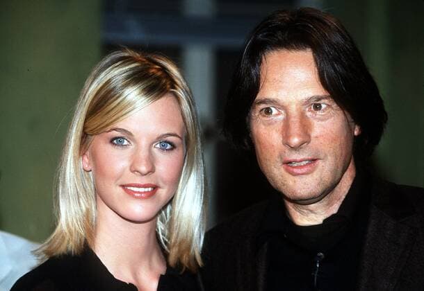 Dr. Hans-Wilhelm MUELLER-WOHLFAHRT, Deutschland, Sportmediziner, mit seiner Tochter Maren MUELLER-WOHLFAHRT, Deutschland, Topmodel, 21.10.2001. Â