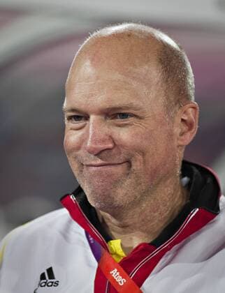London, 11.08.2012, Olympische Sommerspiele Hockey Trainer Markus WEISE (GER) Deutschland - Niederlande